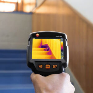 infraroodcamera bij  inspectie vochtproblemen